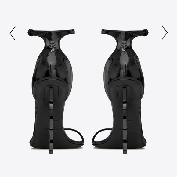 OPYUM SANDALS IN PATENT LEATHER WITH BLACK HEEL - Picture 8 of 11